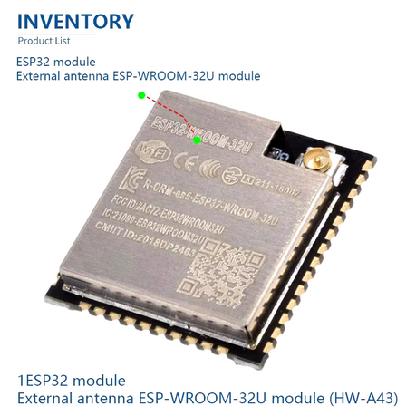 ESp32 ESP-Wroom-32U External Antenna Module