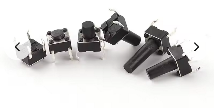 5-PACK: Miscro push tactile switch 6x6x4.3